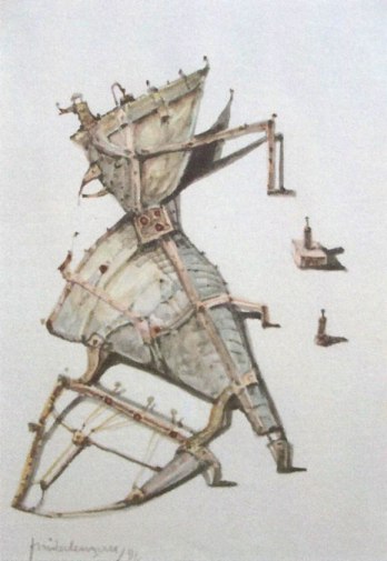 Residuos 2 (imaginación)Acuarela 32x21cm