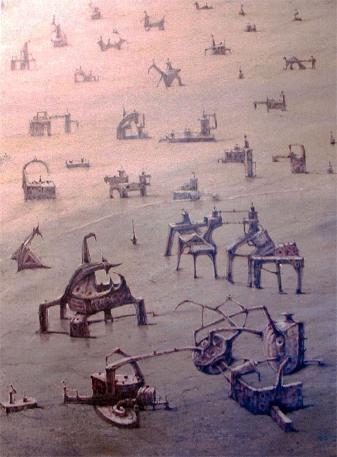 Serie parques 1- (imaginación)Acrílico sobre lienzo. Tamaño 116x89cm