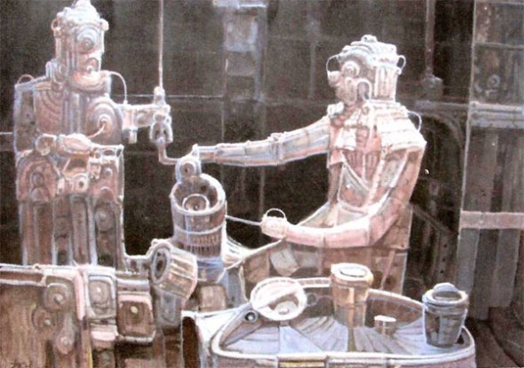 Vieja friendo huevos (Velázquez)(imaginación)Óleo sobre lienzo. Tamaño 48x60cm